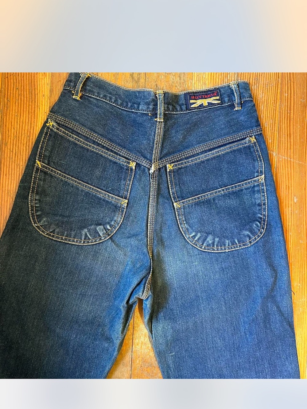 Vintage 1970s/1980s Brittania High-Rise Dark Wash Denim Jeans